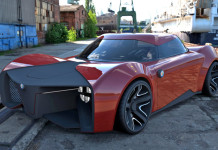 Брутальный концепт Alfa Romeo на электротяге