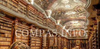 Национальная библиотека Чехии — красивый пример архитектуры барокко