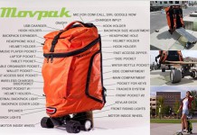 Комбинация из скейтборда и рюкзака