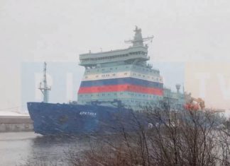 Самый мощный и крупный ледокол в мире — атомный ледокол «Арктика» — вернулся с испытаний Атомный ледокол Арктика вернулся с испытаний, 14 декабря 2019