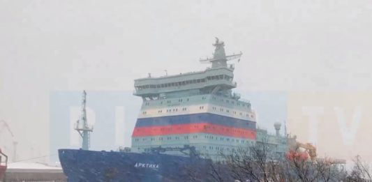 Самый мощный и крупный ледокол в мире — атомный ледокол «Арктика» — вернулся с испытаний Атомный ледокол Арктика вернулся с испытаний, 14 декабря 2019
