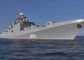 Фрегат ВМФ России «Адмирал Эссен» провел стрельбу крылатыми ракетами «Калибр» в Черном море, видео Адмирал эссен - ракеты калибр черное море