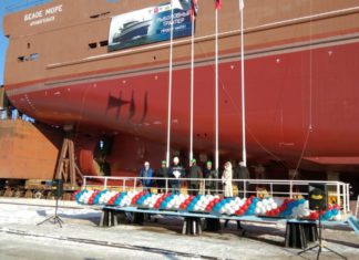 В Выборге спущен на воду третий современный рыболовный траулер КМТ01 «Белое море», для Архангельского флота В Выборге спущен на воду третий современный рыболовный траулер КМТ01 "Белое море", для Архангельского флота