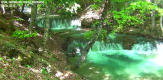 Водопады Хапхальского ущелья в Крыму (Алушта, Солнечногорское лесничество), видео Крым, Алушта, Солнечногорское лесничество, водопады Хапхальского ущелья, видео