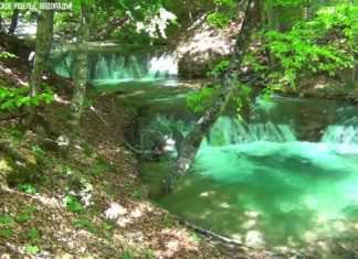Водопады Хапхальского ущелья в Крыму (Алушта, Солнечногорское лесничество), видео Крым, Алушта, Солнечногорское лесничество, водопады Хапхальского ущелья, видео