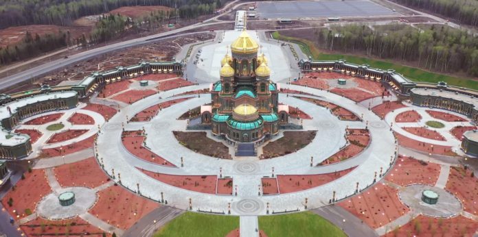 9 мая2020 завершено строительство Главного Храма Вооруженных сил России, видео