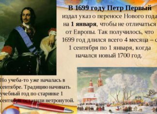 1 января в истории: указ Петра I о счислении лет в России с 1 января (1699), первый выпуск программы «Время» (1968)… 1 января в истории: указ Петра I о счислении лет в России с 1 января (1699), первый выпуск программы "Время" (1968)...