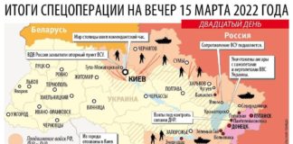 Карта денацификации Украины на вечер 15 марта 2022 Карта денацификации Украины на вечер 15 марта 2022