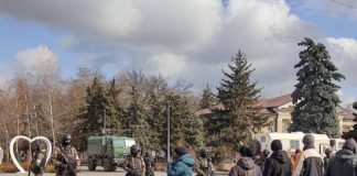 ВИДЕО: Российская армия освободила от укрофашистов город Скадовск на Херсонщине ВИДЕО: Российская армия освободила от укрофашистов город Скадовск на Херсонщине