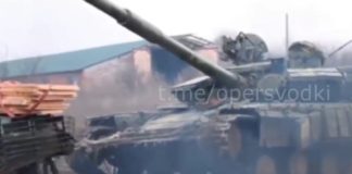 ВИДЕО, где-то в Хохляндии: российские ВС захватили целую базу нацистских танков, демилитаризация продолжается.