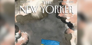Обложка журнала The New Yorker (март 2022): Всё! Клоун-террорист Зеленский угробил Украину, потерял всё, впереди — Трибунал! Обложка журнала The New Yorker (март 2022): Всё! Клоун-террорист Зеленский угробил Украину, потерял всё, впереди - Трибунал!