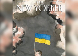 Обложка журнала The New Yorker (март 2022): Всё! Клоун-террорист Зеленский угробил Украину, потерял всё, впереди — Трибунал! Обложка журнала The New Yorker (март 2022): Всё! Клоун-террорист Зеленский угробил Украину, потерял всё, впереди - Трибунал!