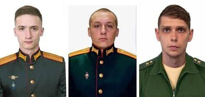 Российские воины-герои Спецоперации на Украине: ст.лейтенант Сергей Мурашкин, рядовой Александр Юдаев, ст.лейтенант Дмитрий Торсунов Российские воины-герои Спецоперации на Украине: ст.лейтенант Сергей Мурашкин, рядовой Александр Юдаев, ст.лейтенант Дмитрий Торсунов