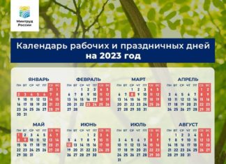 Календарь выходных в России в 2023 году, Минтруд определился Календарь выходных в России в 2023 году, Минтруд определился