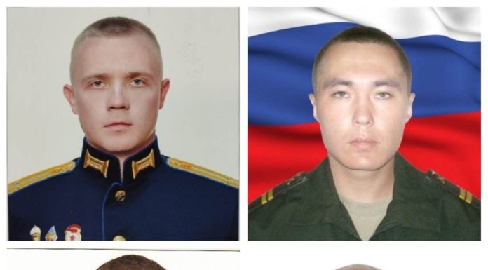 Российские воины-герои Спецоперации на Украине: лейт.-т Макар Шашков, мл.серж. С.Ванчугов, капитан Вл.Шеин, ст.серж. Баатр Эрдни-Горяев Российские воины-герои Спецоперации на Украине: лейт.-т Макар Шашков, мл.серж. С.Ванчугов, капитан Вл.Шеин, ст.серж. Баатр Эрдни-Горяев