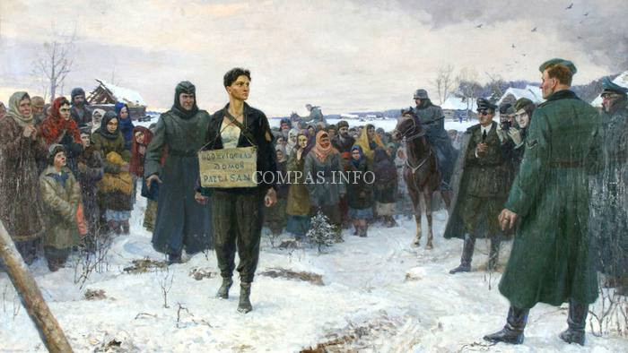 Нацисты казнили комсомолку Зою Космодемьянскую дважды: немцами в 1941 в с.Петрищево и в 2022 в уккрофашистам ив Чернигове