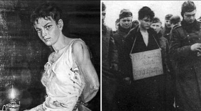 Нацисты казнили комсомолку Зою Космодемьянскую дважды: немцами в 1941 в с.Петрищево и в 2022 укрофашистами в Чернигове Нацисты казнили комсомолку Зою Космодемьянскую дважды: немцами в 1941 в с.Петрищево и в 2022 в уккрофашистам ив Чернигове