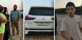 Хамло из Чечни с семейным выводком въехал в Мариуполе на пляж с людьми на своем Lexus Х818ХХ 95RUS и угрожал всем за замечания Хамло из Чечни с семейным выводком въехал в Мариуполе на пляж с людьми на своем Lexus Х818ХХ 95RUS и угрожал всем за замечания