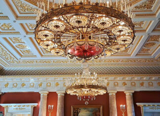 ВИДЕО: Таврический Зал Большого Царицынского дворца, триумф русских побед при Екатерине II Таврический-Зал,-Потрясающие-потолки-и-люстры