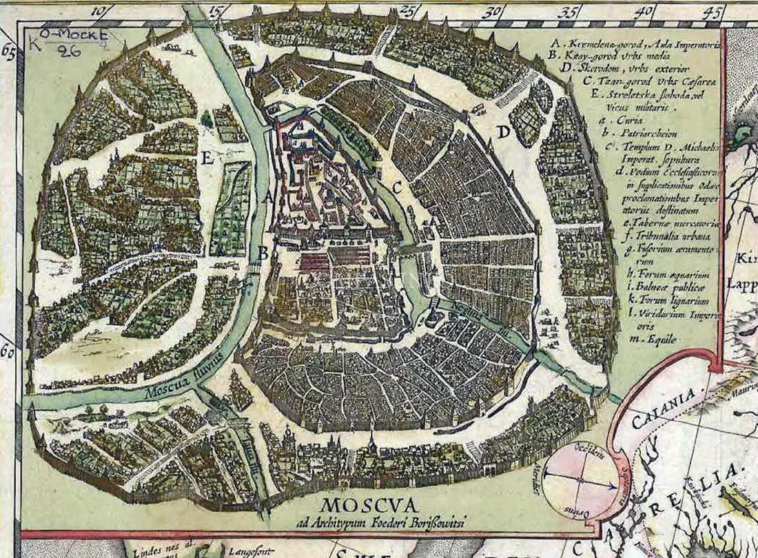 Годунов чертеж, Климентовская церковь на карте Москвы 1597г, 