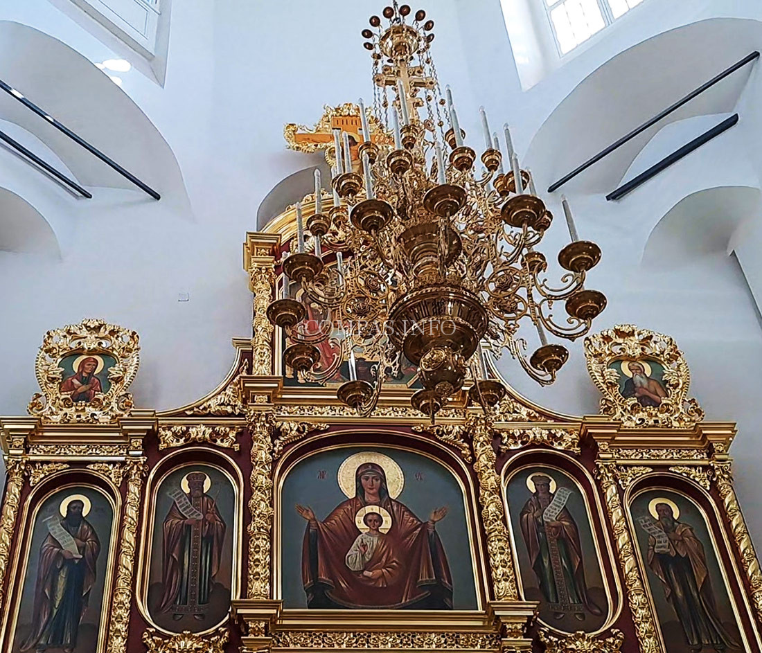 Иконостас-Храма-Спаса-Нерукотворного-в-Уборах,-верхняя-часть