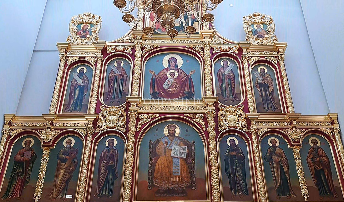 Иконостас-Храма-Спаса-Нерукотворного-в-Уборах,-верхняя-часть