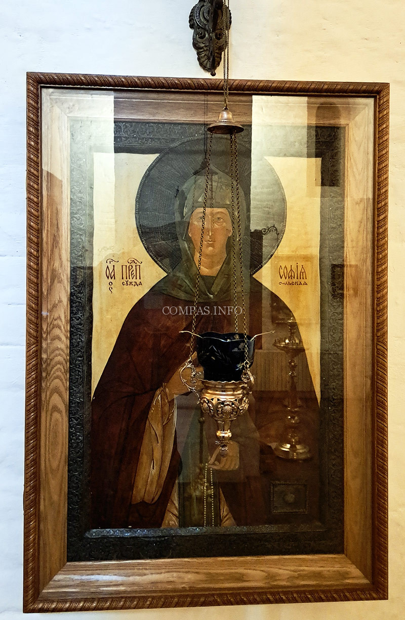 Преподобная София Суздальская (Соломония Сабурова, жена Василия III), покровительница обители