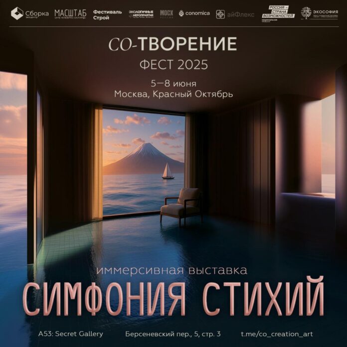 Иммерсивная выставка «Симфония Стихий» пройдет в Москве 5-8 июня с.г. на Арт-фестивале со-Творение